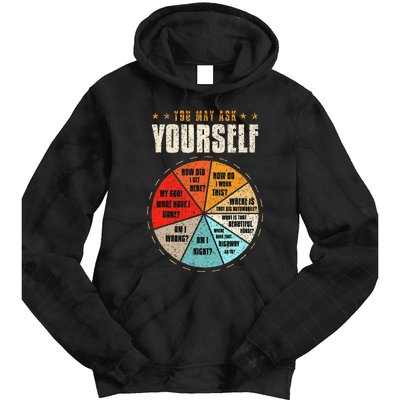 You May Ask Yourself 80s Old School Audiotape Vintage Disco Tie Dye Hoodie