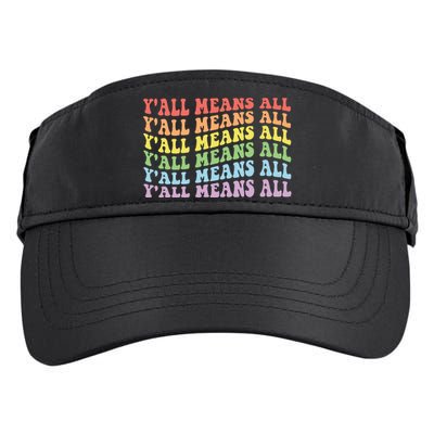 YAll Means All Lgbt Adult Drive Performance Visor