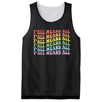 YAll Means All Lgbt Mesh Reversible Basketball Jersey Tank