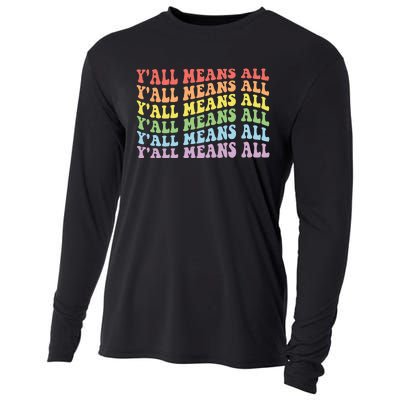 YAll Means All Lgbt Cooling Performance Long Sleeve Crew