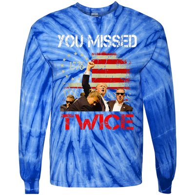 You Missed Again You Missed Tie-Dye Long Sleeve Shirt