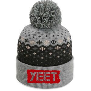 Yeet Meme Army Stamp Style The Baniff Cuffed Pom Beanie