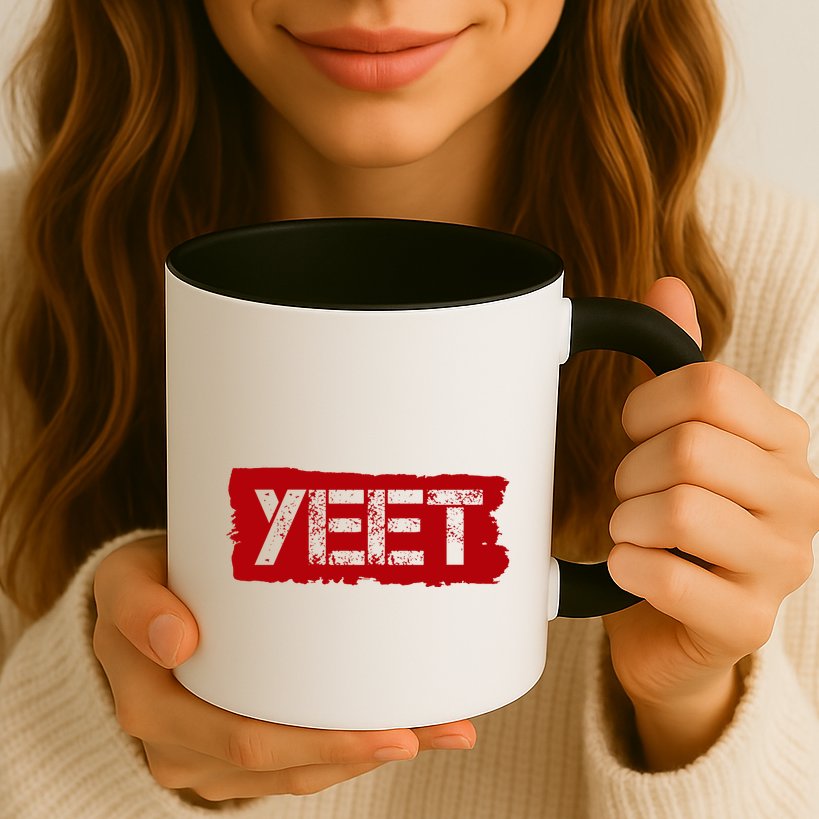 Yeet Meme Army Stamp Style Mug