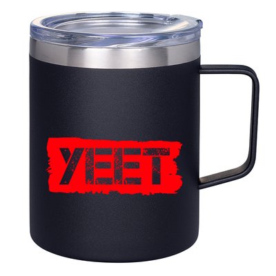 Yeet Meme Army Stamp Style 12oz Stainless Steel Coffee Mug
