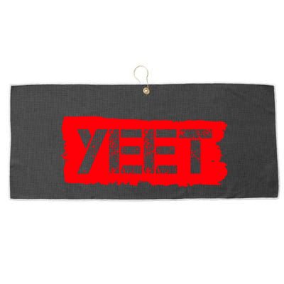 Yeet Meme Army Stamp Style Large Microfiber Waffle Golf Towel