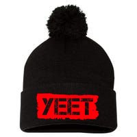 Yeet Meme Army Stamp Style Pom Pom 12in Knit Beanie