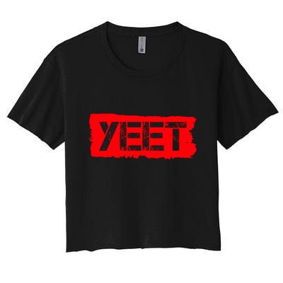 Yeet Meme Army Stamp Style Crop Top