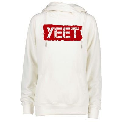 Yeet Meme Army Stamp Style Womens Funnel Neck Pullover Hood