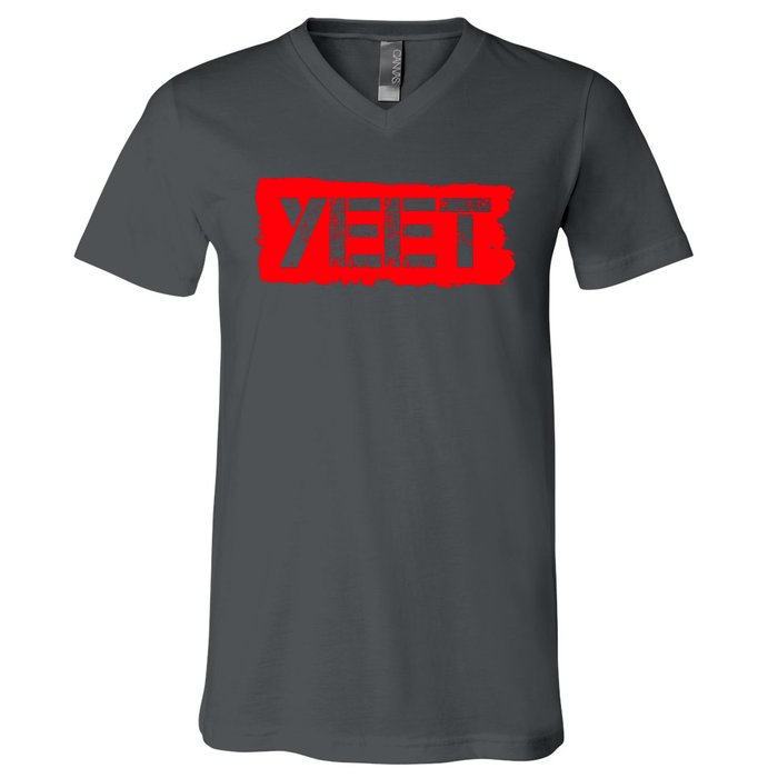 Yeet Meme Army Stamp Style V-Neck T-Shirt