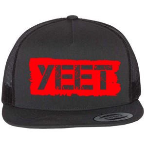 Yeet Meme Army Stamp Style Flat Bill Trucker Hat