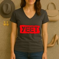 Yeet Meme Army Stamp Style Women's V-Neck T-Shirt