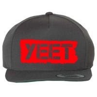 Yeet Meme Army Stamp Style Wool Snapback Cap