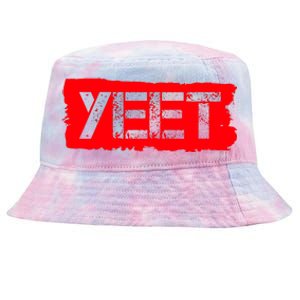 Yeet Meme Army Stamp Style Tie-Dyed Bucket Hat