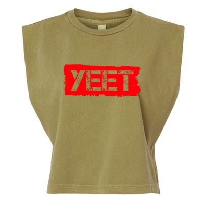 Yeet Meme Army Stamp Style Garment-Dyed Women's Muscle Tee