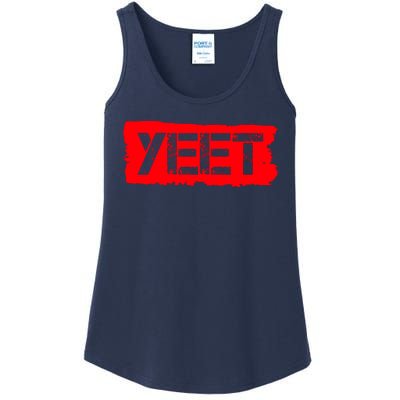 Yeet Meme Army Stamp Style Ladies Essential Tank