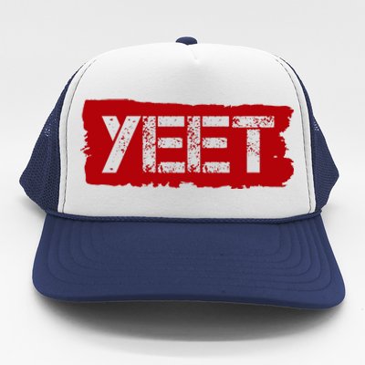 Yeet Meme Army Stamp Style Trucker Hat