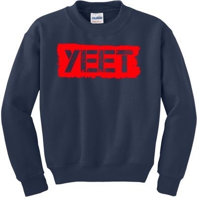 Yeet Meme Army Stamp Style Kids Sweatshirt