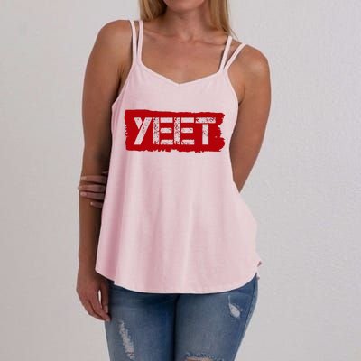 Yeet Meme Army Stamp Style Women's Strappy Tank