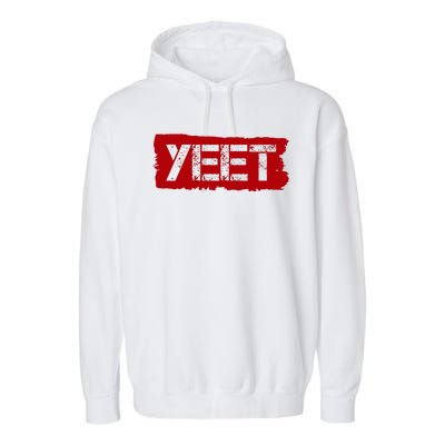 Yeet Meme Army Stamp Style Garment-Dyed Fleece Hoodie