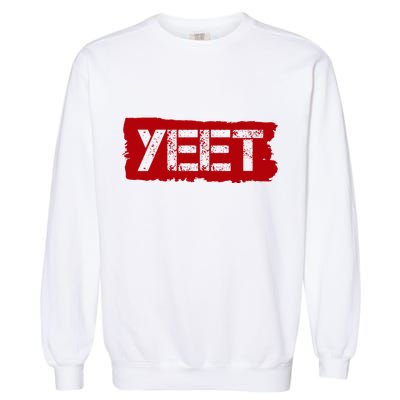 Yeet Meme Army Stamp Style Garment-Dyed Sweatshirt