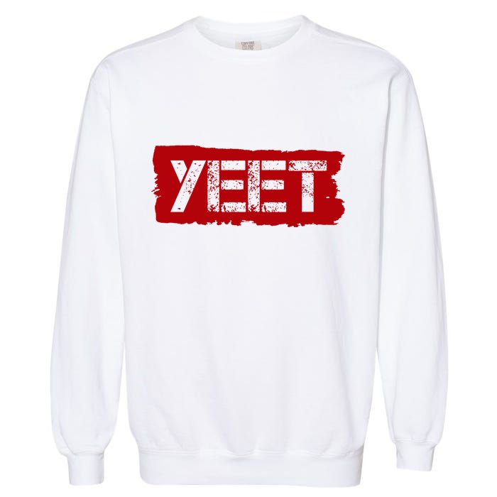 Yeet Meme Army Stamp Style Garment-Dyed Sweatshirt
