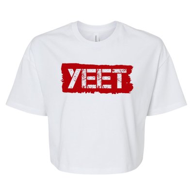 Yeet Meme Army Stamp Style Bella+Canvas Jersey Crop Tee