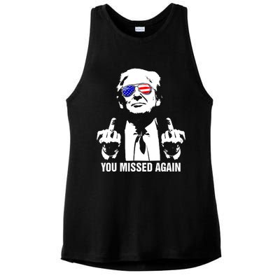 You Missed Again You Missed Ladies PosiCharge Tri-Blend Wicking Tank