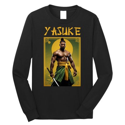 Yasuke Martial Arts Black Samurai Long Sleeve Shirt