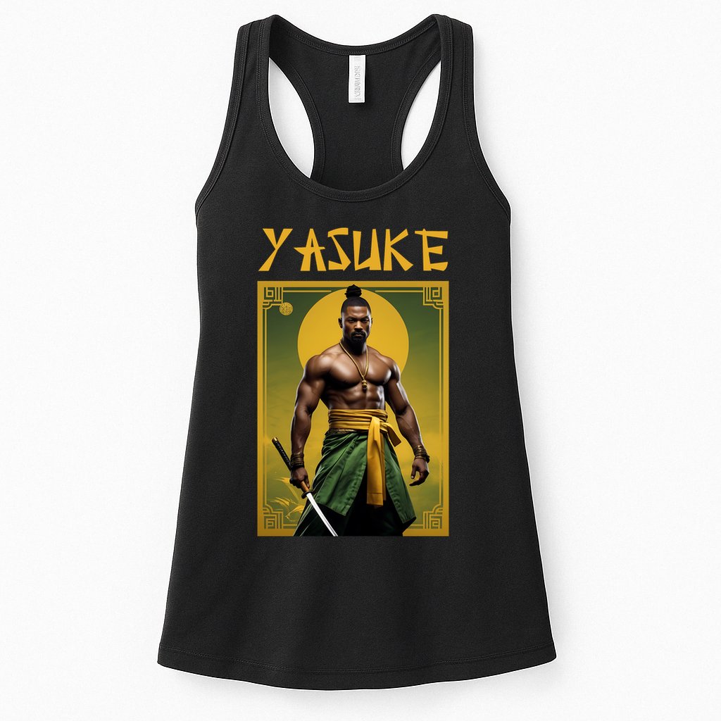 Yasuke Martial Arts Black Samurai Womens Tank Top