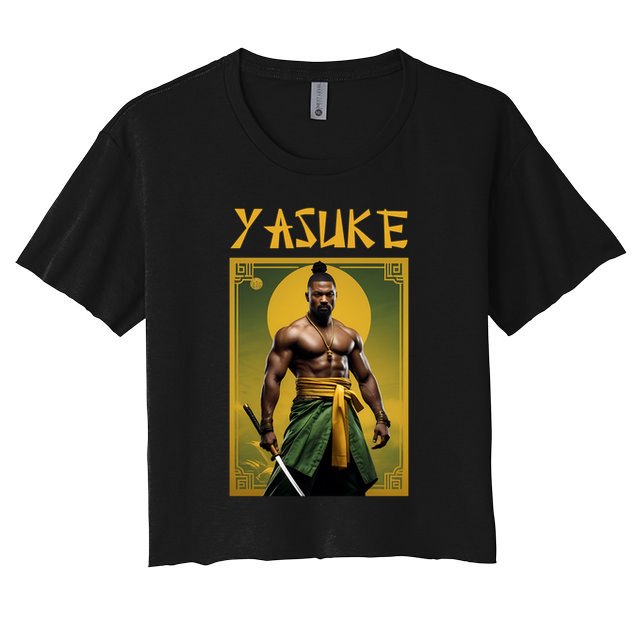 Yasuke Martial Arts Black Samurai Crop Top