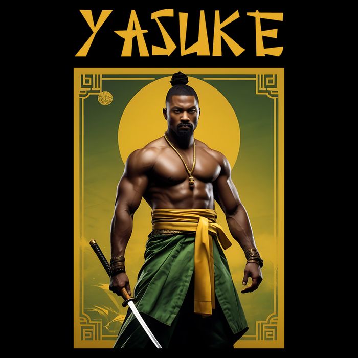 Yasuke Martial Arts Black Samurai Womens T-Shirt