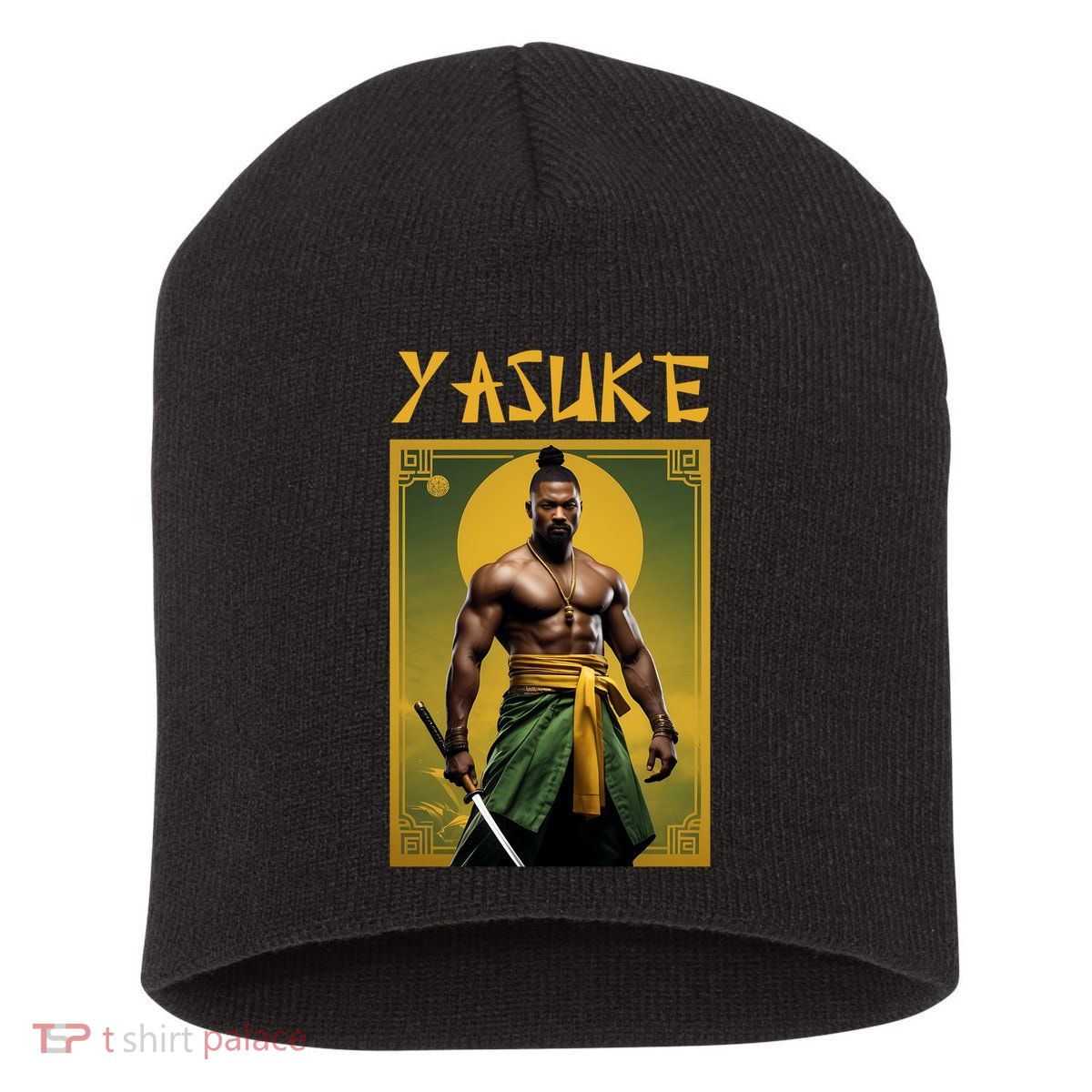 Yasuke Martial Arts Black Samurai Short Acrylic Beanie