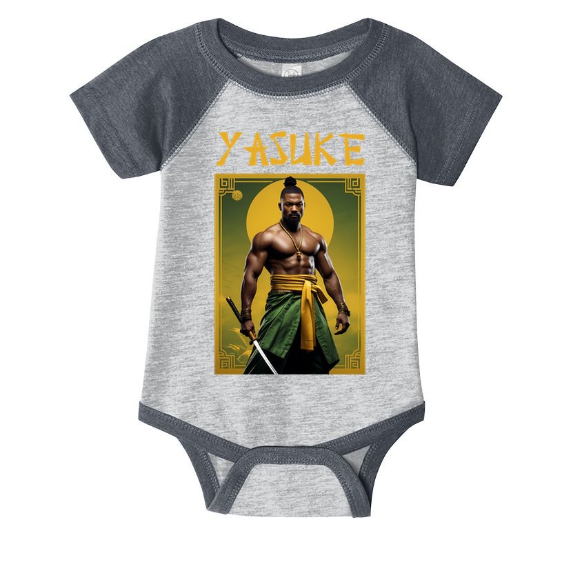 Yasuke Martial Arts Black Samurai Infant Baby Jersey Bodysuit