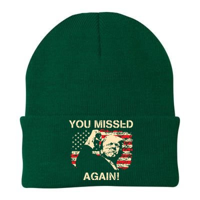 You Missed Again You Missed Knit Cap Winter Beanie