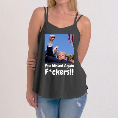 You Missed Again Fvckers Women's Strappy Tank