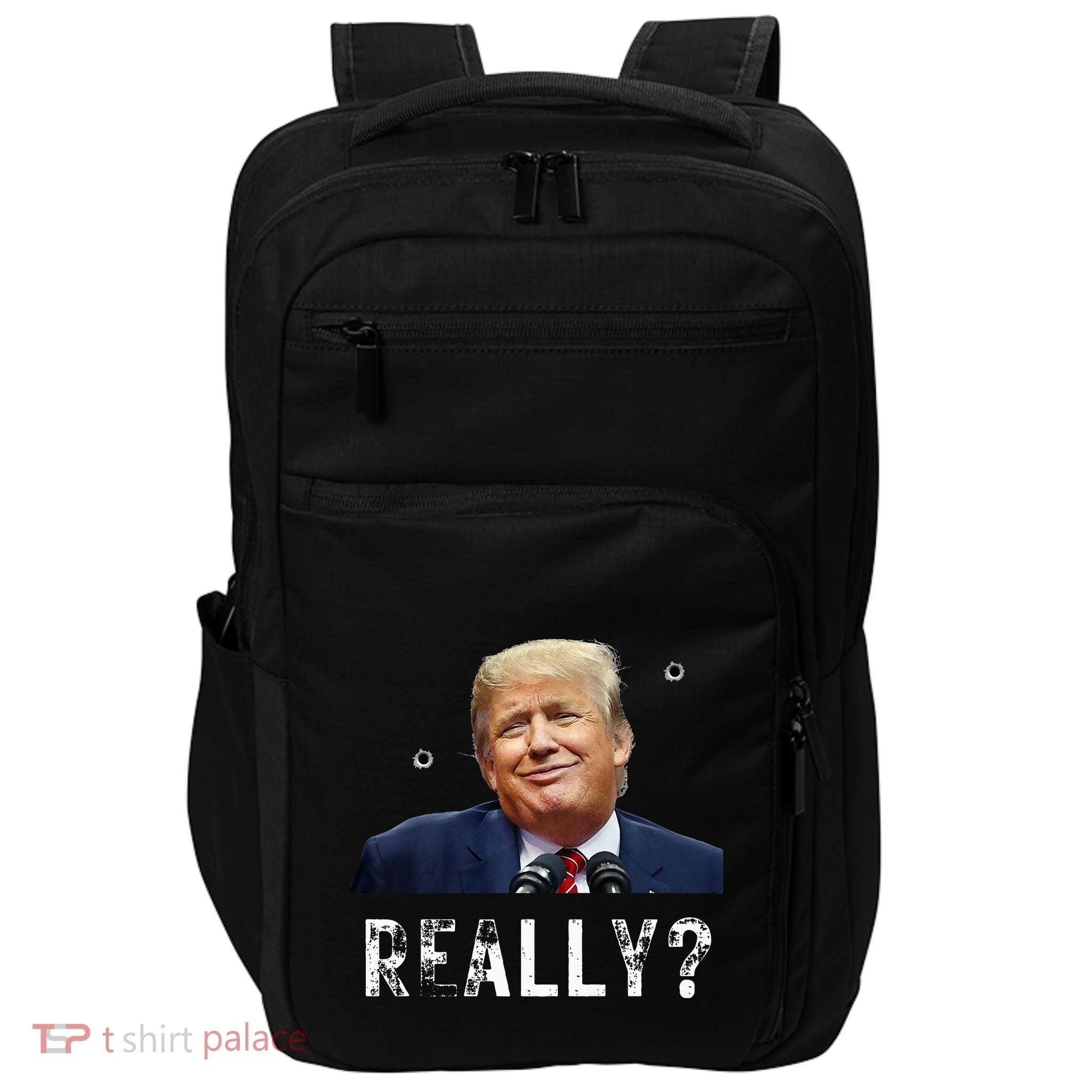 You Missed Again Funny Donald Trump With Cats 7 Lives Premium Impact Tech Backpack