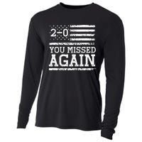 You Missed Again American Flag You Missed 2 0 Cooling Performance Long Sleeve Crew