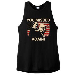 You Missed Again Ladies PosiCharge Tri-Blend Wicking Tank