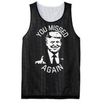 You Missed Again You Missed Gift Mesh Reversible Basketball Jersey Tank