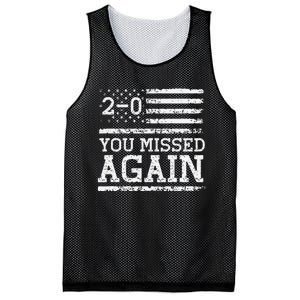 You Missed Again American Flag You Missed 20 Gift Mesh Reversible Basketball Jersey Tank