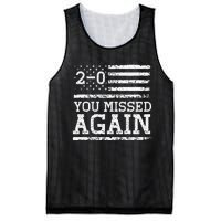 You Missed Again American Flag You Missed 20 Gift Mesh Reversible Basketball Jersey Tank