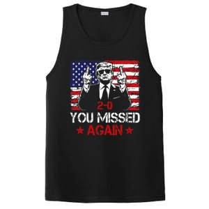 You Missed Again Trump 2024 Election Us Flag PosiCharge Competitor Tank