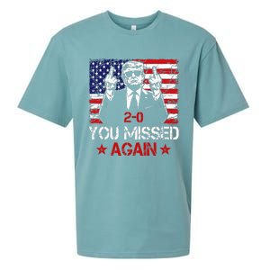 You Missed Again Trump 2024 Election Us Flag Sueded Cloud Jersey T-Shirt