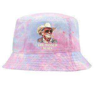 You Missed Again Trump Tie-Dyed Bucket Hat