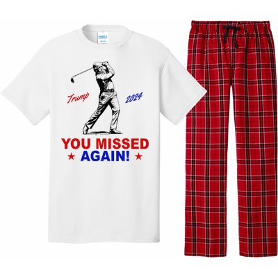 You Missed Again Trump Golf Pajama Set