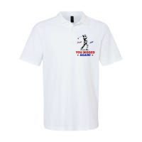 You Missed Again Trump Golf Softstyle Adult Sport Polo