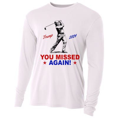 You Missed Again Trump Golf Cooling Performance Long Sleeve Crew