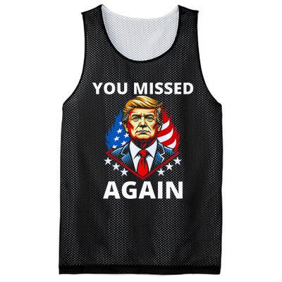 You Missed Again Trump 2024 Election Premium Mesh Reversible Basketball Jersey Tank