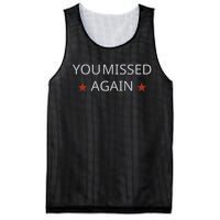 You Missed Again Mesh Reversible Basketball Jersey Tank