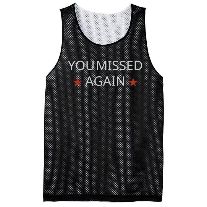 You Missed Again Mesh Reversible Basketball Jersey Tank